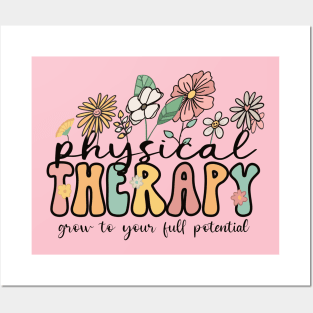 Physical Therapy, Grow to your full potential, Career Design, Retro, Vintage Posters and Art